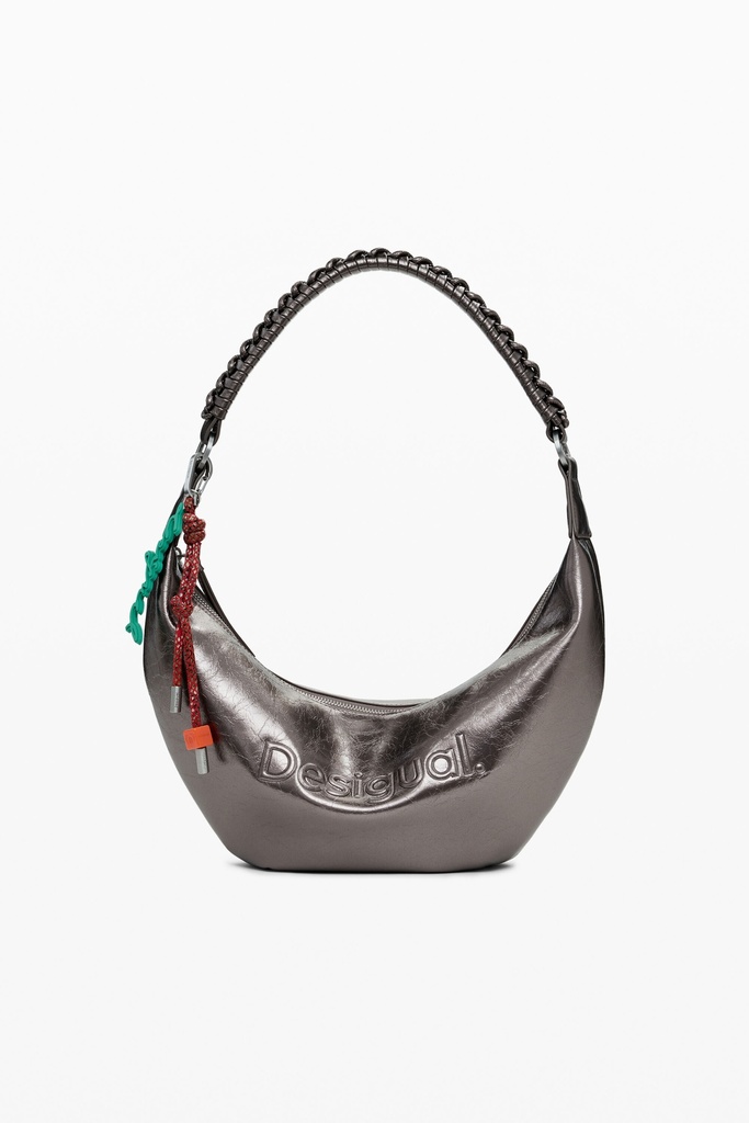 BAG_HALF LOGO ZA 9225 BRUSHED SILVER