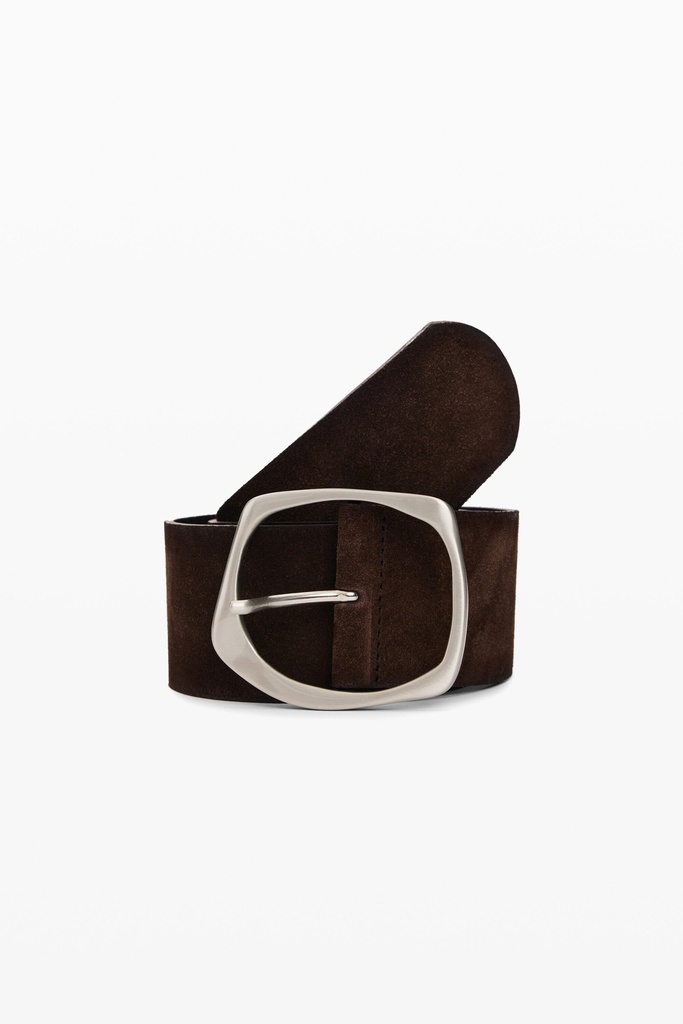 BELT_REPRISE SUED 6075 CAMEL OSCURO