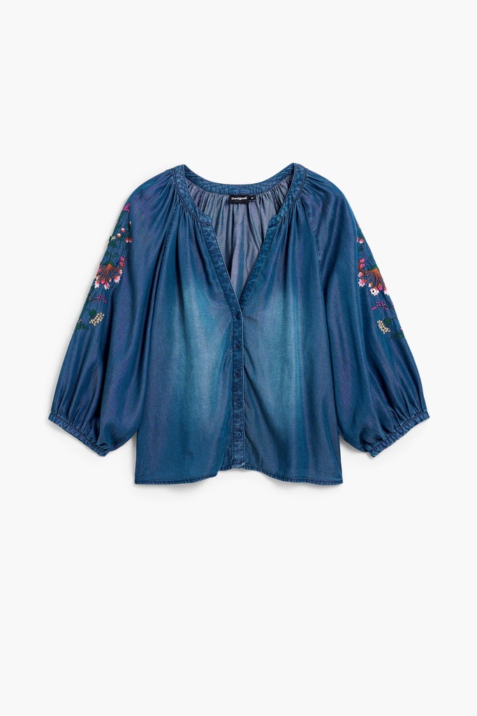 BLUS_CHAMBRE 5055 AZUL MAREA