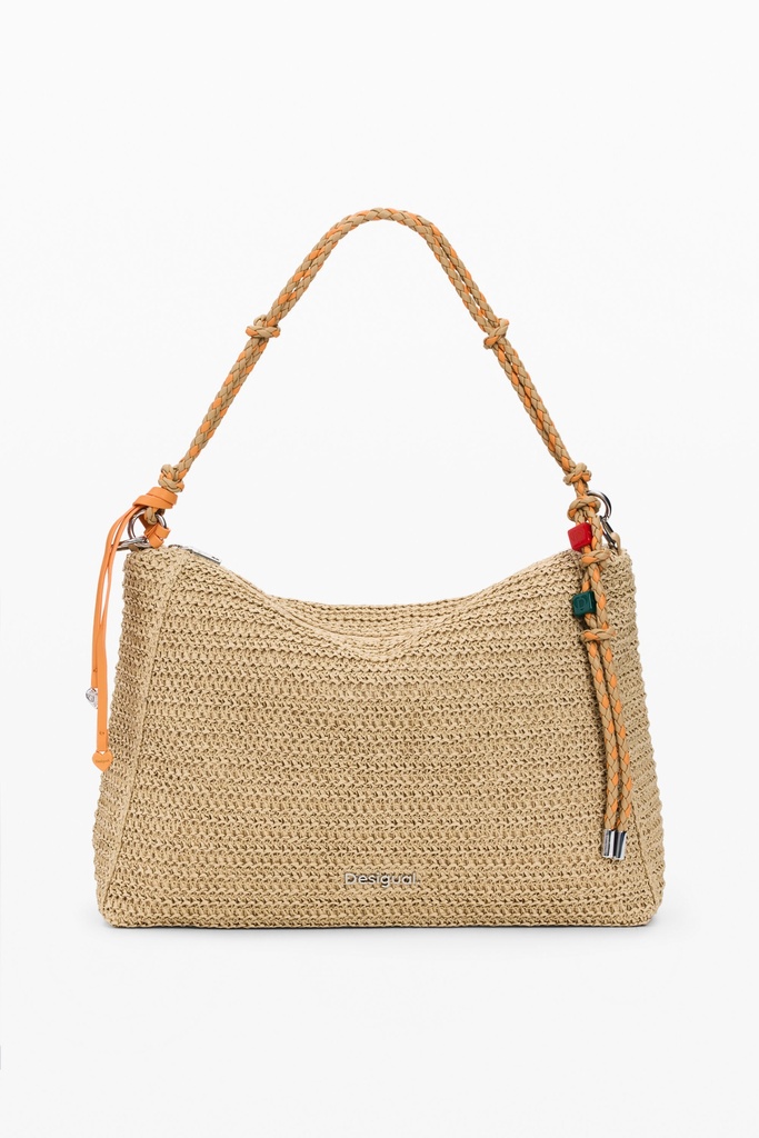 BAG_HALF LOGO RAFFIA LE 1014 NATURAL