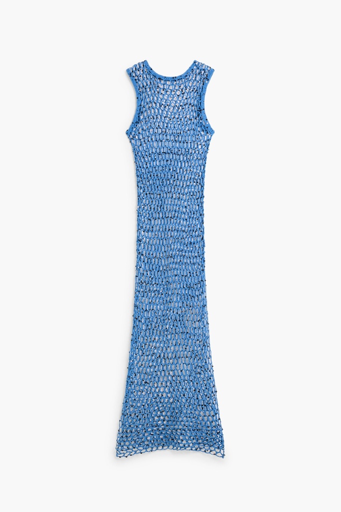 Sequin mesh pareo dress 
