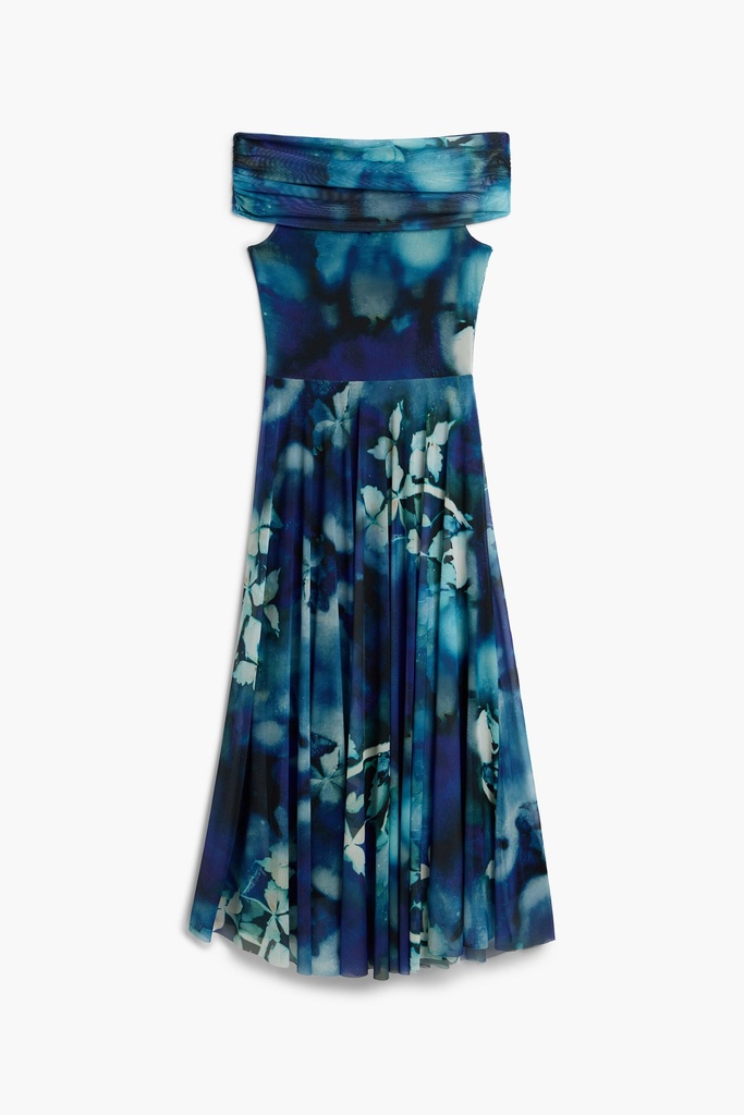 REPRIS_DRESS_BLUE FLOWER