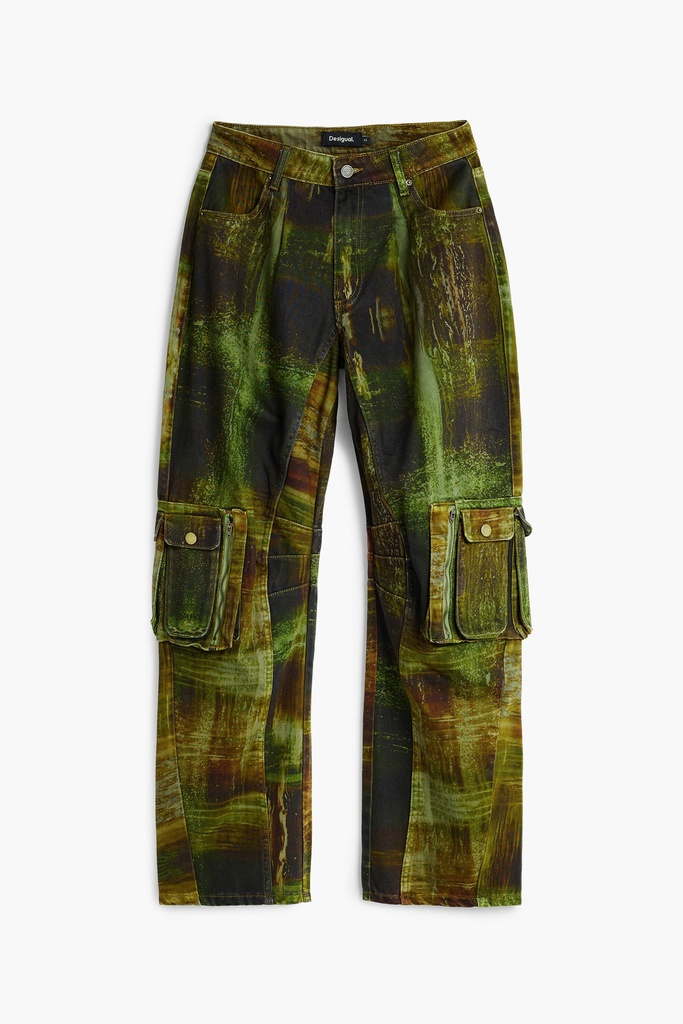 PANT_GREEN CHECKS_L 4086 KAKI OSCURO
