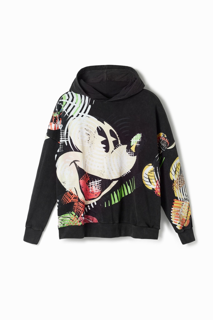 SWEAT_MICKEY CUBIST_ LACR 2000 NEGRO