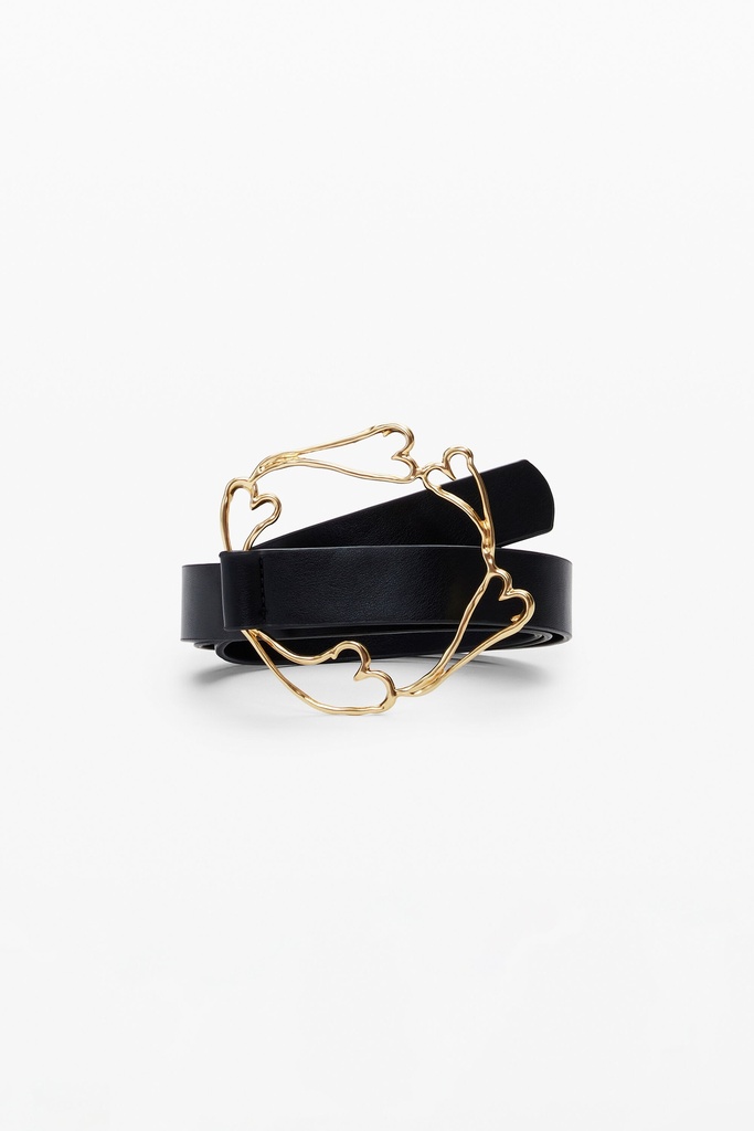 BELT_ZALIO HEARTS_LEATHER 2000 NEGRO