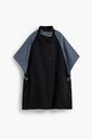 PONCHO_YUMA DENIM BLU 5005 DENIM RAW